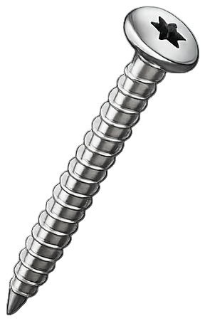 Stainless-steel fixing screw