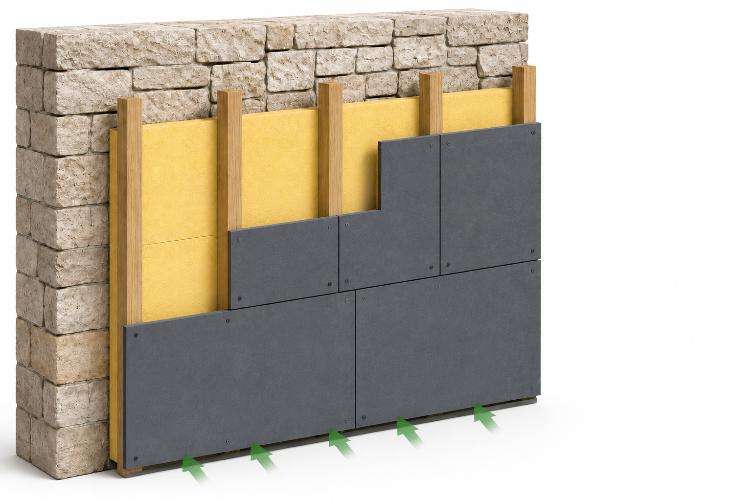 Universal ventilated panel façade system